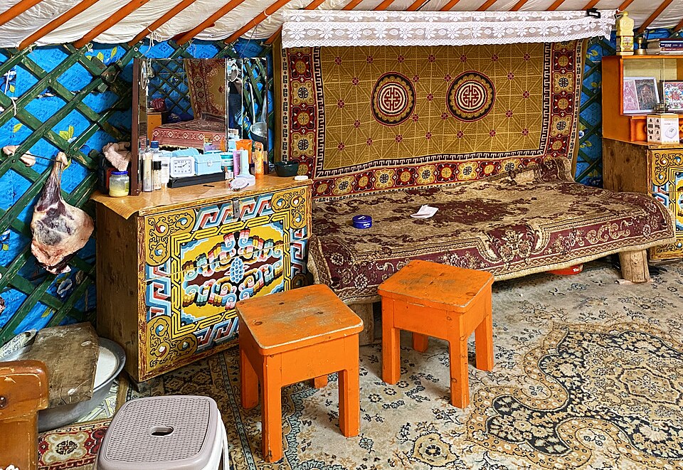 The Yurt interior